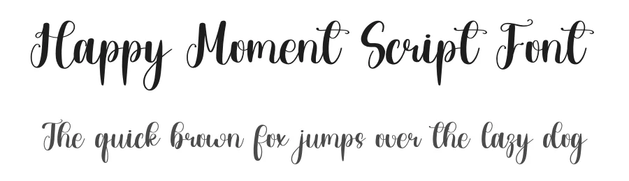 Happy Moment Script Font by inermediaSTUDIO — Script Handwritten Font