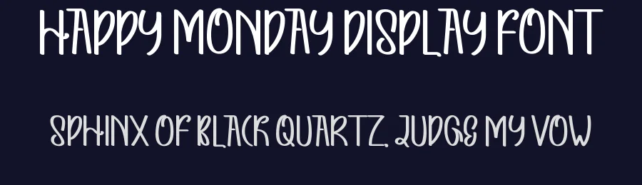 Happy Monday Display Font by inermediaSTUDIO — Display Font — thumbnail 2