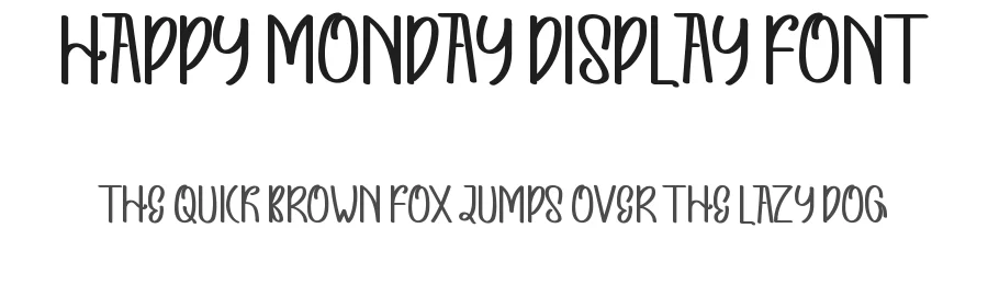 Happy Monday Display Font by inermediaSTUDIO — Display Font