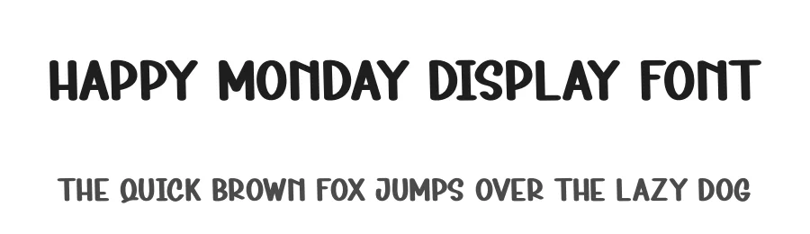 Happy Monday Display Font by creativeletter — Display Font