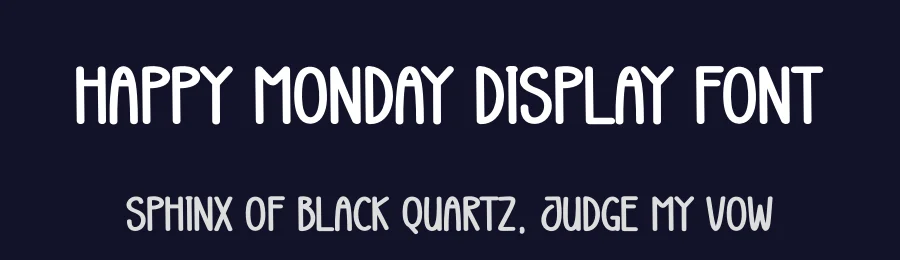 Happy Monday Display Font by andikastudio — Display Font — thumbnail 2