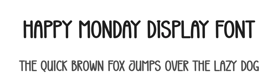 Happy Monday Display Font by andikastudio — Display Font