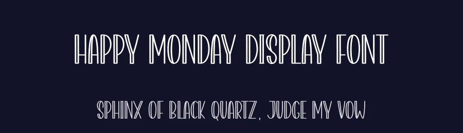 Happy Monday Display Font by creativeletter — Display Font — thumbnail 2