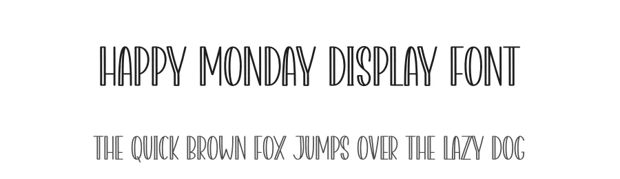 Happy Monday Display Font by creativeletter — Display Font