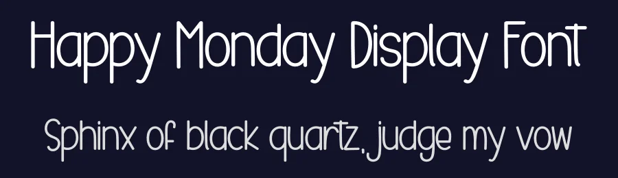 Happy Monday Display Font by creativeletter — Display Font — thumbnail 2