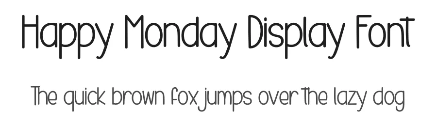 Happy Monday Display Font by creativeletter — Display Font
