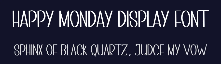 Happy Monday Display Font by inermediaSTUDIO — Display Font — thumbnail 2