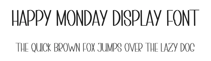 Happy Monday Display Font by inermediaSTUDIO — Display Font