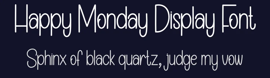 Happy Monday Display Font by creativeletter — Display Font — thumbnail 2