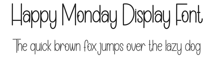 Happy Monday Display Font by creativeletter — Display Font