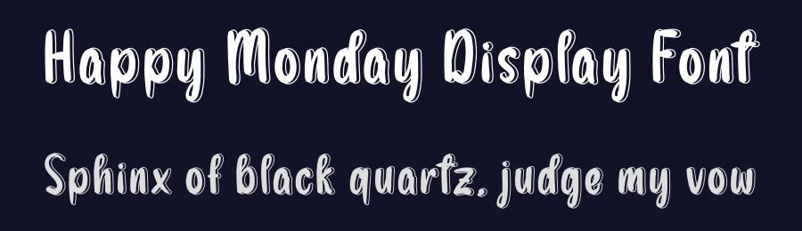 Happy Monday Display Font by andikastudio — Display Font — thumbnail 2