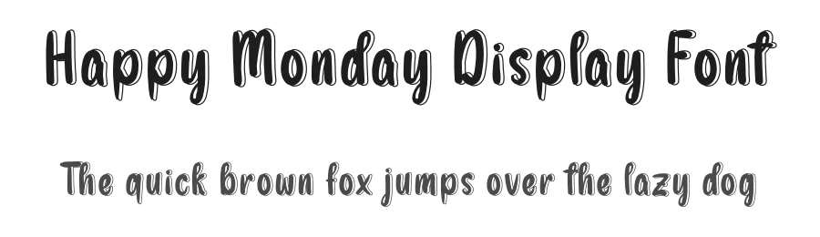 Happy Monday Display Font by andikastudio — Display Font