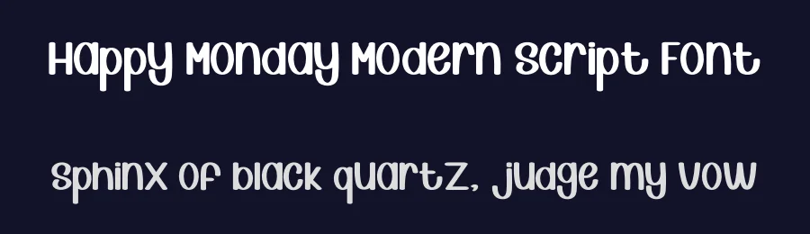 Happy Monday Modern Script Font by inermediaSTUDIO — Display Font — thumbnail 2