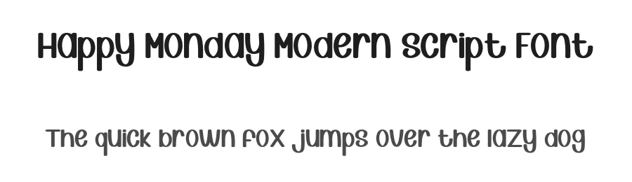 Happy Monday Modern Script Font by inermediaSTUDIO — Display Font