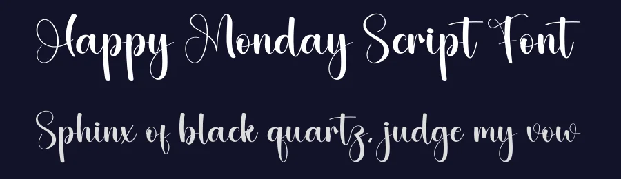 Happy Monday Script Font by creativeletter — Script Handwritten Font — thumbnail 2
