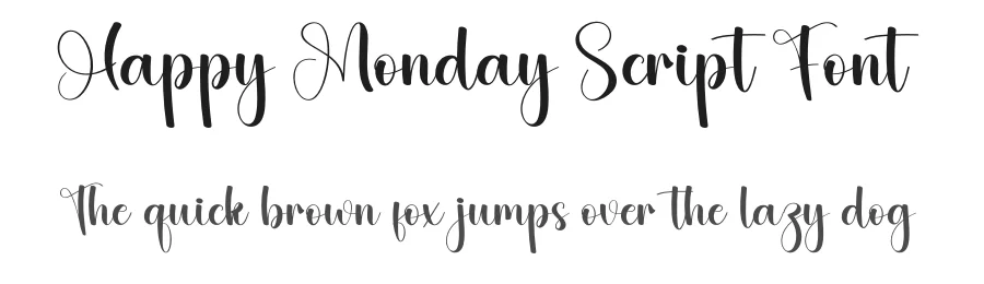 Happy Monday Script Font by creativeletter — Script Handwritten Font
