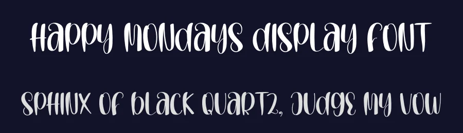 Happy Mondays Display Font by inermediaSTUDIO — Display Font — thumbnail 2