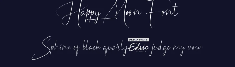 Happy Moon Font by edricstudio — Script Handwritten Font — thumbnail 2