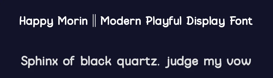 Happy Morin || Modern Playful Display Font by ErmediaStudio — Display Font — thumbnail 2
