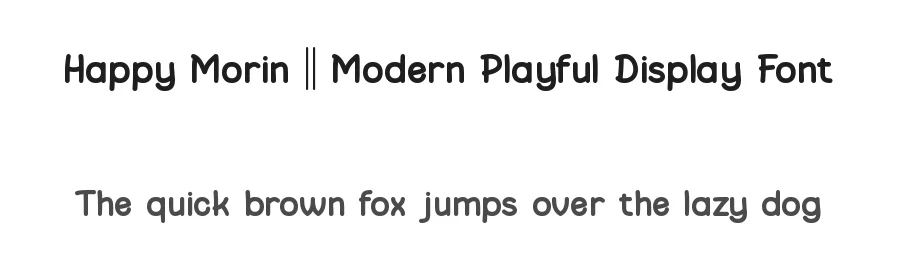 Happy Morin || Modern Playful Display Font by ErmediaStudio — Display Font