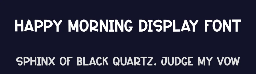 Happy Morning Display Font by creativeletter — Display Font — thumbnail 2
