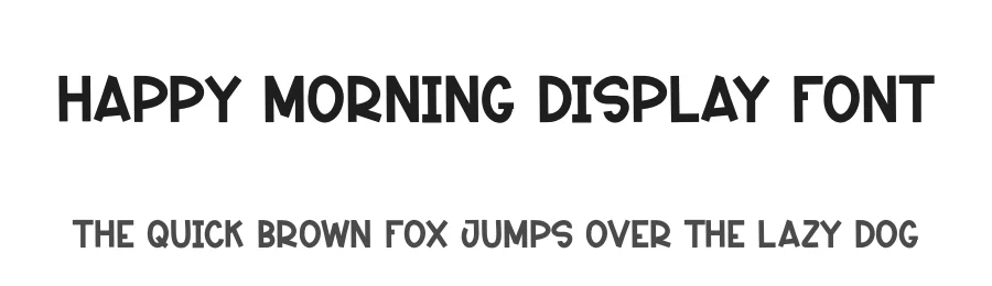 Happy Morning Display Font by creativeletter — Display Font