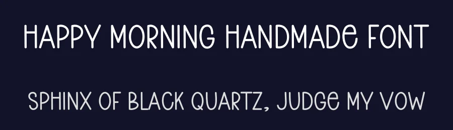 Happy Morning Handmade Font by freshtypeink — Display Font — thumbnail 2