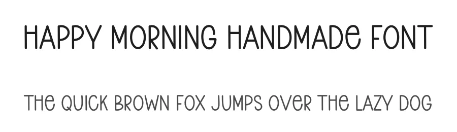 Happy Morning Handmade Font by freshtypeink — Display Font