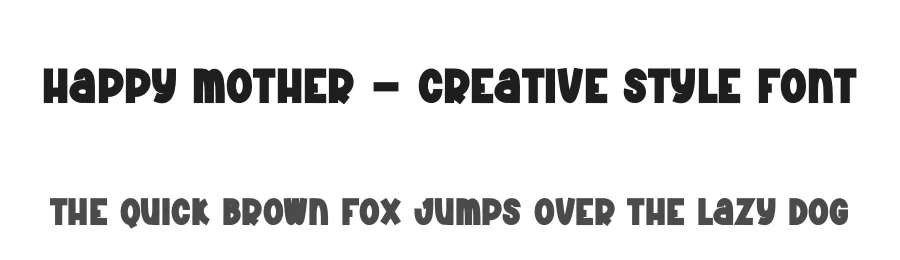 Happy Mother β Creative Style Font by andikastudio β Display Font