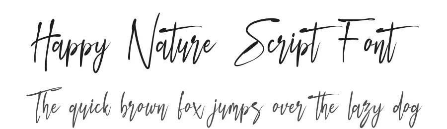 Happy Nature Script Font by edricstudio — Script Handwritten Font