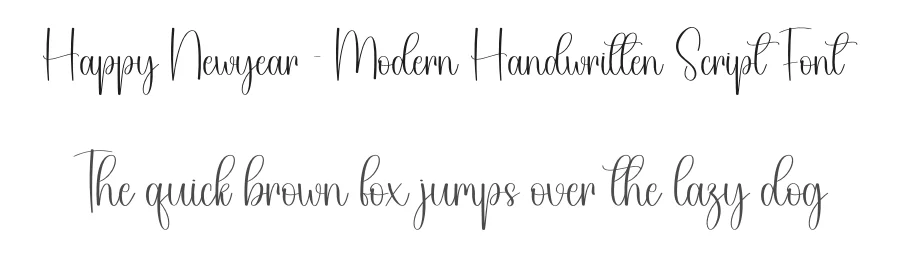 Happy Newyear – Modern Handwritten Script Font by creativeletter — Script Handwritten Font