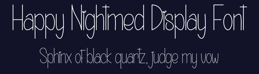 Happy Nightmed Display Font by creativeletter — Display Font — thumbnail 2