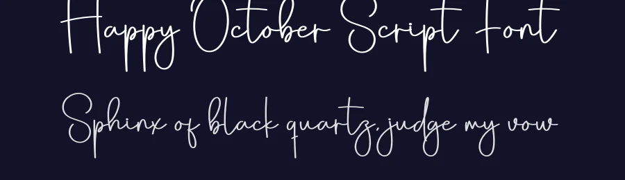 Happy October Script Font by creativeletter — Script Handwritten Font — thumbnail 2