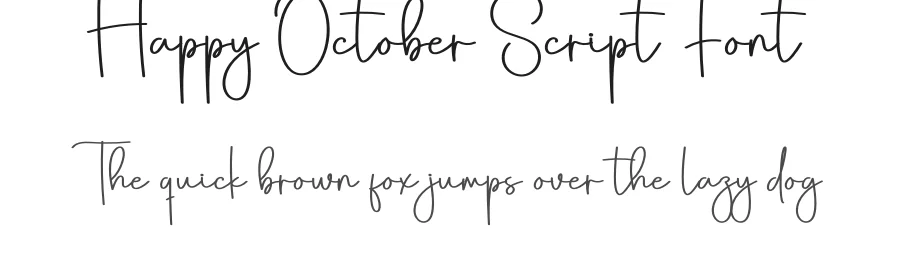 Happy October Script Font by creativeletter — Script Handwritten Font