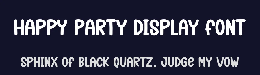Happy Party Display Font by andikastudio — Display Font — thumbnail 2
