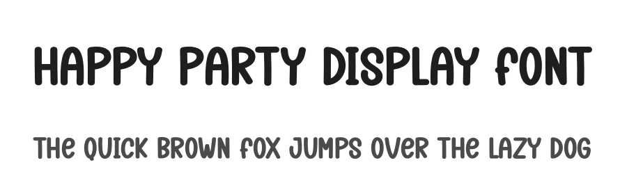 Happy Party Display Font by andikastudio — Display Font