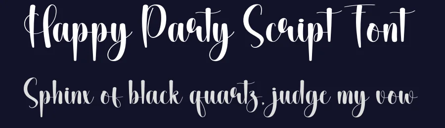 Happy Party Script Font by creativeletter — Script Handwritten Font — thumbnail 2