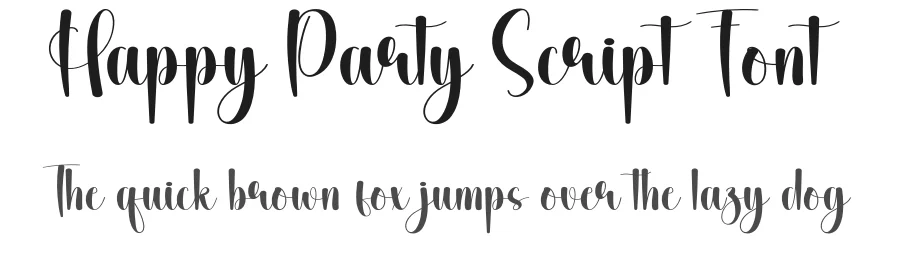 Happy Party Script Font by creativeletter — Script Handwritten Font