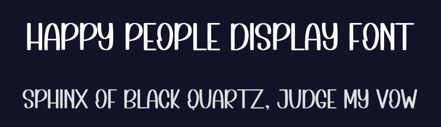 Happy People Display Font by inermediaSTUDIO — Display Font — thumbnail 2