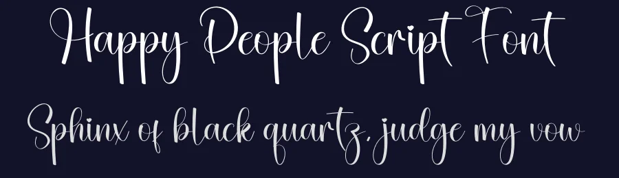 Happy People Script Font by creativeletter — Script Handwritten Font — thumbnail 2