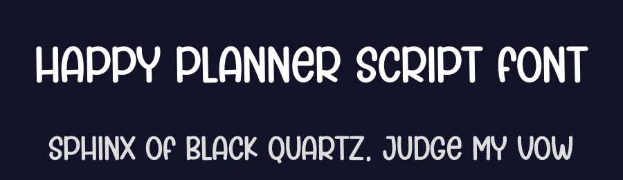 Happy Planner Script Font by creativeletter — Display Font — thumbnail 2