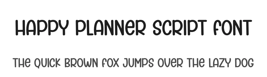 Happy Planner Script Font by creativeletter — Display Font