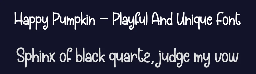 Happy Pumpkin – Playful And Unique Font by creativeletter — Display Font — thumbnail 2