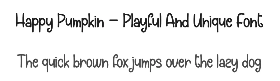 Happy Pumpkin – Playful And Unique Font by creativeletter — Display Font