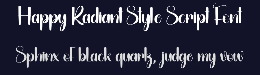 Happy Radiant Style Script Font by andikastudio — Display Font — thumbnail 2