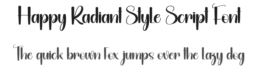 Happy Radiant Style Script Font by andikastudio — Display Font