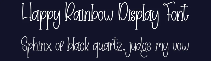 Happy Rainbow Display Font by creativeletter — Display Font — thumbnail 2