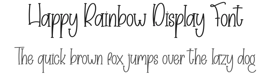 Happy Rainbow Display Font by creativeletter — Display Font