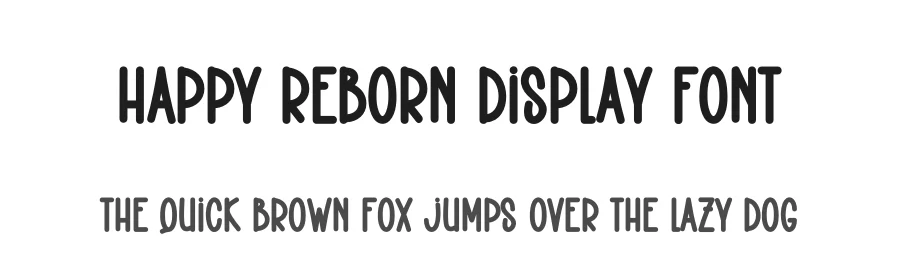 Happy Reborn Display Font by creativeletter — Display Font