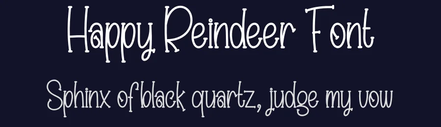 Happy Reindeer Font by creativeletter — Display Font — thumbnail 2